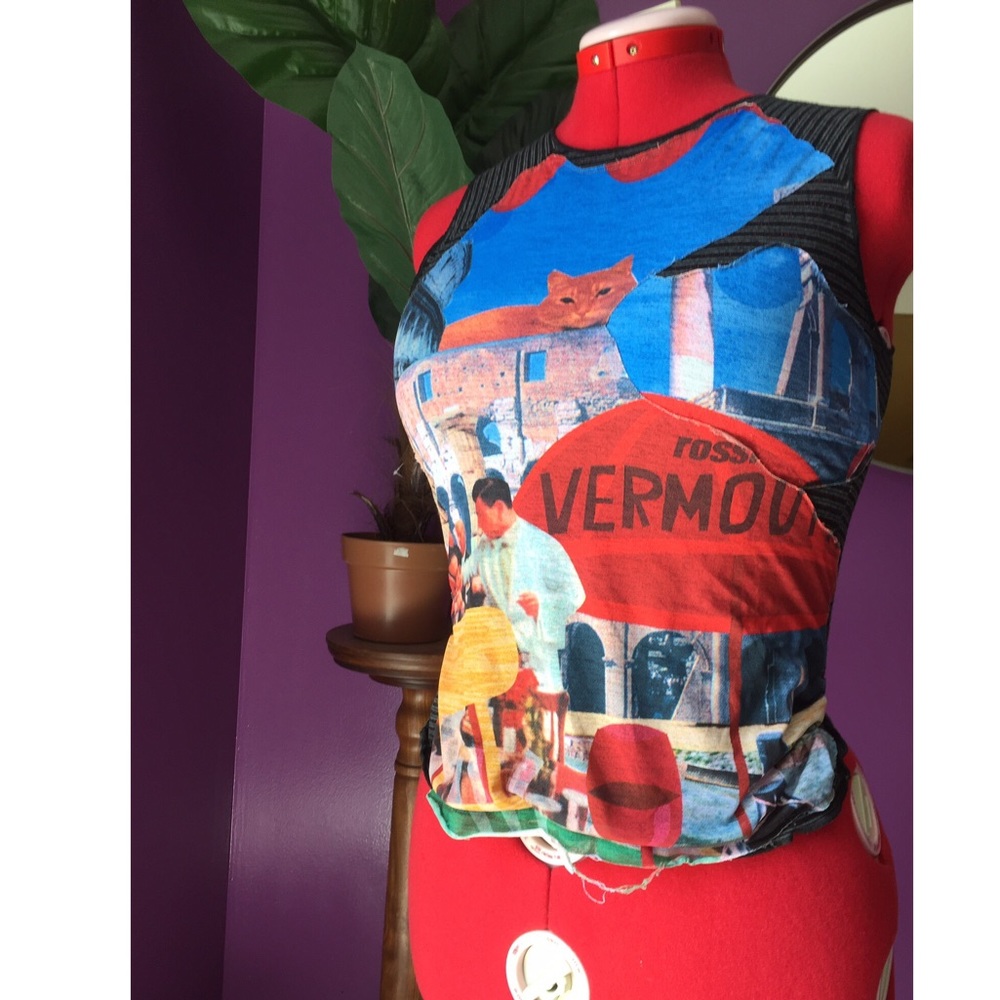 Vintage Custo Barcelona punk tank top